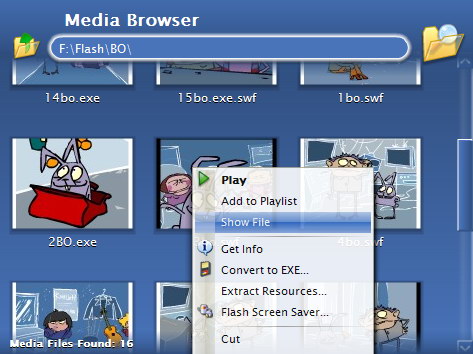 SWF (Flash) Player + File Browser-Full